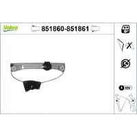 Valeo 851860 Raammechanisme