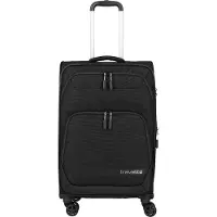 Travelite Kick Off 4 wielen Trolley M 67 cm met uitbreidingsplooi zwart