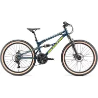 Bikestar MTB Fully kinderfiets 24 inch blauw unisex