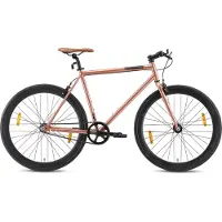 Bikestar Singlespeed 28 inch retro wielrenfiets, beige / bruin male