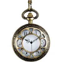 Generique collier steampunk montre poche dorée - 54508