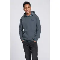 Petrol Industries rechtvallende hoodie met logo - grijsblauw Sweater Logo - maat 140