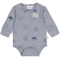 Feetje romper met print - blauw Jongens Stretchkatoen Ronde hals All over print - maat 62