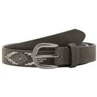 MANGO TEENS leren riem - grijs Meisjes Leer Effen - maat 168(M)