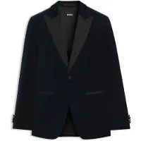 BOSS Slim-fit smokingcolbert van katoenfluweel