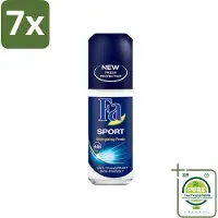 Fa 7 x - Sport - Deodorant Roller - Energizing Fresh - 50 ml - Grootverpakking - Deodorant - Antitranspirant - Sport Deodorant - Langdurige Frisheid - 24 Uur Bescherming