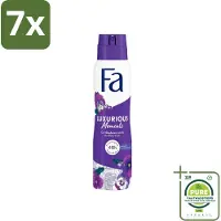Fa 7 x Deodorant Spray Luxurious Viola 150 ml - Grootverpakking - Deodorant - Roze Viooltjes - - Anti-Vlekken - Huidvriendelijk