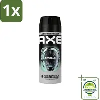 Axe 1 x - Deodorant Spray - 72hrs Anti Sweat - Apollo - 150 ml - Anti-transpirant - Deodorant - Apollo - 72 Uur Bescherming - Groen Fruit