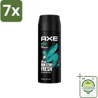 Axe 7 x - Deodorant Bodyspray - 48hrs Fresh - Apollo - Sage & Cedarwoord - 150 ml - Grootverpakking - Deodorant - Apollo - 48 Uur Bescherming - Frisheid - Geur