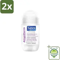 Sanex Advanced - Gevoelig - Deodorant Roller - 24h Anti-Transpirant - Geavanceerd Atopiderm - 50 ml - Voordeelverpakking - 2 stuks - deodorant - Deodorant gevoelige huid