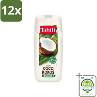 Tahiti - Douchegel - Biologische Kokos - 100% Vegan - 300 ml - Voordeelverpakking - 12 stuks - Douchegel - Kokos