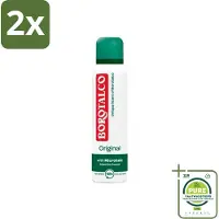 Borotalco - Deodorant Spray - Original - Active Crystal Talc - 0% Alcohol - 150 ml - Voordeelverpakking - 2 stuks - deodorant - Deodorant spray