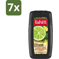 Tahiti 7 x - Douchegel - Citroen & Kokosolie - Hydraterend - 250 ml - Douchegel Citroen Kokosolie - Hydraterende Douchegel - Citroengeur Douchegel - Kokosolie Douchegel - Natuurlijke Douchegel