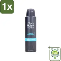 Dove 1 x Men+Care - Clean Comfort - Deospray - Anti-Transpirant - 150 ml - Deodorant - Antitranspirant - - Men+Care - Clean Comfort