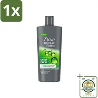 Dove 1 x Men+Care - Extra Fresh - Douchegel 3-in-1 - Verzorgend - 700 ml- Douchegel Voor Mannen - Verfrissende Douche - Hydraterende Douche - Gezichtsproduct Voor Mannen - Haarproduct Voor Mannen