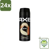 Axe - Deodorant Bodyspray - 48hrs Fresh - Musk - Patchouli & Fougere - 150 ml - Voordeelverpakking - 24 stuks - Deodorant - Mannelijke geur