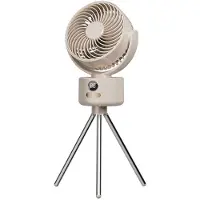 VHV - Campingventilator Oplaadbaar - 3600mAh Ventilator met Statief en Digitaal Display - Tent/Outdoor - wit