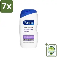 Sanex 7 x - BiomeProtect Dermo - Douchecrème - Reactieve Huid - 400 ml - Grootverpakking - BiomeProtect - Douchecrème - Gevoelige Huid - Reactieve Huid - Kalmerende Douchecrème