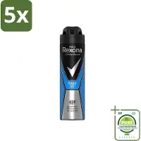 Rexona 5 x Men - Deodorant Spray - Motion Sense - Cobalt Dry - Anti-Transpirant & Perspirant - 150ml - Grootverpakking - Anti-transpirant - Deodorant - Mannen - Frisse Geur - Langdurige Bescherming
