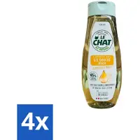 Le Chat 4 x – Douchegel – Marseille – 300 ml - Douchegel - Marseille - Huid Reinigen - Zachte Reiniging - Huid Verzorgen