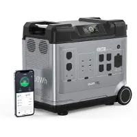Oukitel Powerstation 5120Wh-LiFePO4 Accu-4000W AC-Uitgang-Zuivere Sinusgolf-UPS Functie – Noodstroom Camping Werkplek – 55 x 29,9 x 48,7 cm