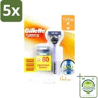 Gillette 5 x Fusion 5 - Scheermesje - Ergonomisch ontwerp - 2 Extra Navulmesjes - Grootverpakking - Scheermesjes - Scheermes - Fusion5 - Scheermesjes Mannen - Gladde Scheerbeurt