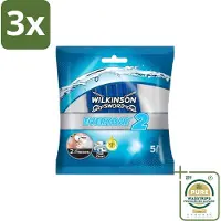 Wilkinson Sword 3 x - Wegwerpscheermesjes - 5 Scheermesje - Grootverpakking - Scheermesje - Wegwerpscheermesje - Scheerbeurt - Scheermes - Aloë Vera