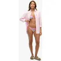 Superdry Cheeky Bikinibroekje met Strikjes aan de Zijkant Roze Grootte: 44