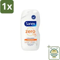 Sanex 1 x Zero% - Douchegel - Verzorgend - Natuurlijke Ingrediënten - Droge Huid - 400 ml- Douchegel - Droge Huid - Natuurlijke Reiniging - Hydraat - Huid Verzorging