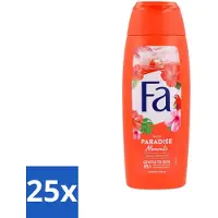 Fa - Paradise Moments - Douchecrème - Hibiscusbloem - 250 ml - Bulkverpakking - 25 stuks