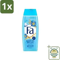 Fa 1 x - Douchegel - Magische Olie - Blue Lotus Geur - 250 ml- Douchegel - Hydratatie - Huidverzorging - Zijdezachte Huid - Frisse Geur