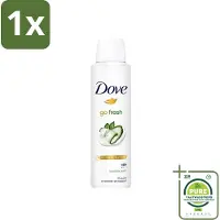 Dove 1 x Go Fresh - Deospray - Komkommer - 150 ml - Go Fresh - Deodorant - Komkommergeur - Groene Thee - Langdurige Bescherming
