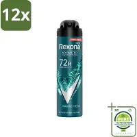 Rexona Men - Deodorant Spray - Advanced Protection - Marine Fresh - Anti-Transpirant & Perspirant - 150ml - Voordeelverpakking - 12 stuks - Mannen Deodorant - Anti-transpirant