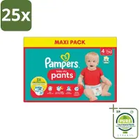 Pampers 25 x - Baby-Dry Pants - Luierbroekjes - Maat 4 (9-15 kg) - Extra Droog - 90 Luiers - Grootverpakking - Baby-Dry - Luierbroekjes - Babyluiers - Luiermaat 4 - 9-15 Kg