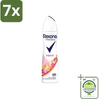 Rexona 7 x - Deodorant Spray - Motion Sense - Tropical - Anti-Transpirant & Perspirant - 150ml - Grootverpakking - - Deodorant - Anti-transpirant - Tropical - 48 Uur Bescherming