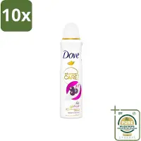 Dove 10 x - Deospray - Acai Bes & Waterlelie - 150 ml - Grootverpakking - Acai Bes & Waterlelie Deospray - Deospray Oksels - Deodorant Oksels - Geur Oksels - Transpiratie Bescherming