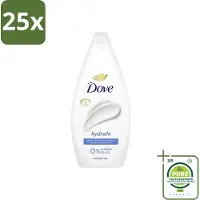 Dove 25 x Hydrate - Douchegel - Sulfaatvrij - 250 ml - Grootverpakking - Douchegel - Hydratatie - - Sulfaatvrij - Zacht