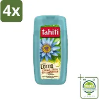 Tahiti - Douchegel - Lotus & Kokosolie - Hydraterend - 250 ml - Voordeelverpakking - 4 stuks - Douchegel - Hydraterend