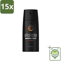 Axe 15 x - Deodorant Bodyspray - Musk - 150 ml - Grootverpakking - Mannen Deodorant - Musk Geur - Deodorant Bodyspray - Langdurige Frisheid - Deodorant
