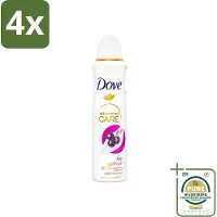 Dove - Deospray - Acai Bes & Waterlelie - 150 ml - Voordeelverpakking - 4 stuks - Waterlelie - Deodorant