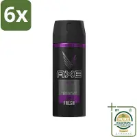 Axe - Deodorant Bodyspray - 48hrs Fresh - Excite - 150 ml - Voordeelverpakking - 6 stuks - 48 uur fris - Kokosnoot geur