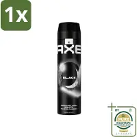 Axe 1 x XL - Deodorant Bodyspray - 48hrs Fresh - Black - Frozen Pear & Cedarwood - 200 ml- Deodorant - Lichaamsgeur - Frisheid - Bevroren Peer - Cederhout