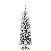 vidaXL Kunstkerstboom Groen 120 cm PVC en Staal en Kunststof