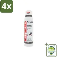 Borotalco - Deodorant Spray - Invisible - Barrier Effect Talc - 0% Alcohol - 150 ml - Voordeelverpakking - 4 stuks - deodorant - Deodorant spray