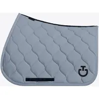 Cavalleria Toscana New Circular Quilted Jersey Zadeldek Jumping Full Windward Blue
