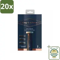 King C. Gillette 20 x - Stoppelbaardtrimmer - Style Master - Met 3 Navulmesjes - Grootverpakking - Stoppelbaardtrimmer - Baardstylen - Draadloze Trimmer - Baardkam - Baardlengte