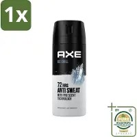 Axe 1 x - Deodorant Spray - 72hrs Anti Sweat - Ice Chill - 150 ml- Anti-sweat Spray - Zweetvermindering - Ijskoude Citroen - Muntgeur - 72 Uur Bescherming