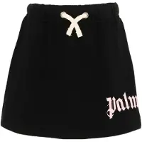 Palm Angels Meisjes Klassieke Oversized Logo Mini Rok (Zwart)