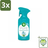 Air Wick 3 x Pure Luchtverfrisser Lentedauw 250 ml - Grootverpakking - Luchtverfrisser - Luchtverfrisserspray - - Pure Lentedauw - Frisse Geur