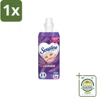 Soupline 1 x - Wasverzachter - Lavendel - 45 Wasbeurten - 1L- Wasverzachter - Wasgoed Verzorgen - Wasresultaat - Wasmachine - Wasverzachter Lentebloesem